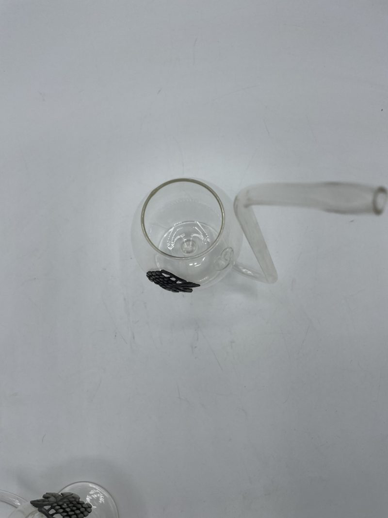 Duo de pipes à cognac en verre détails grappe de raisin – Image 7
