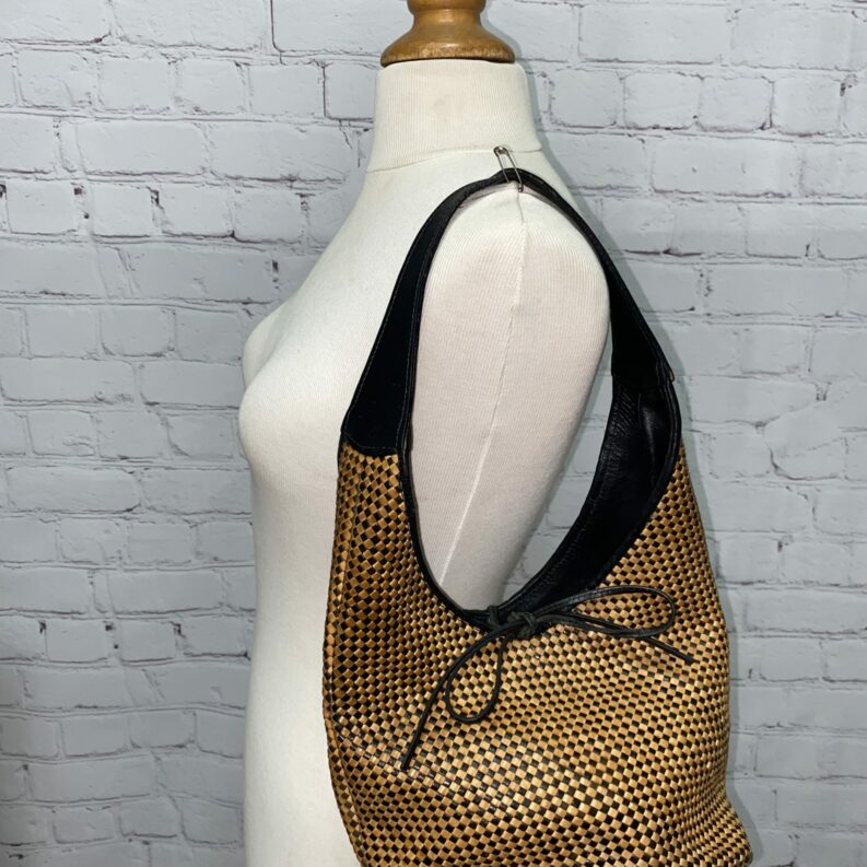 Sac à main Lario italy vintage cuir tressé