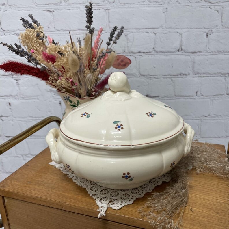 soupiere vaissell vintage digoin sarreguemines arromanche