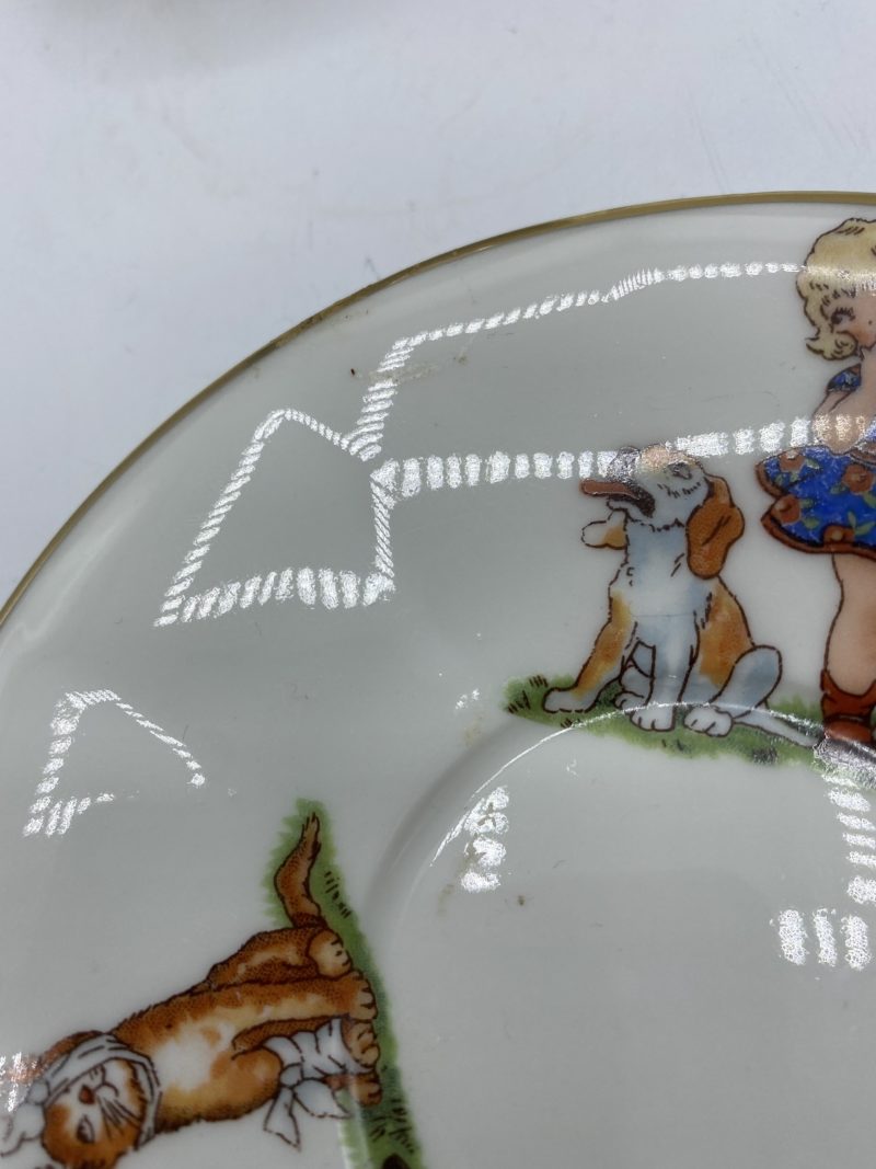 Petite tasse à café soucoupe porcelaine vintage – Image 2