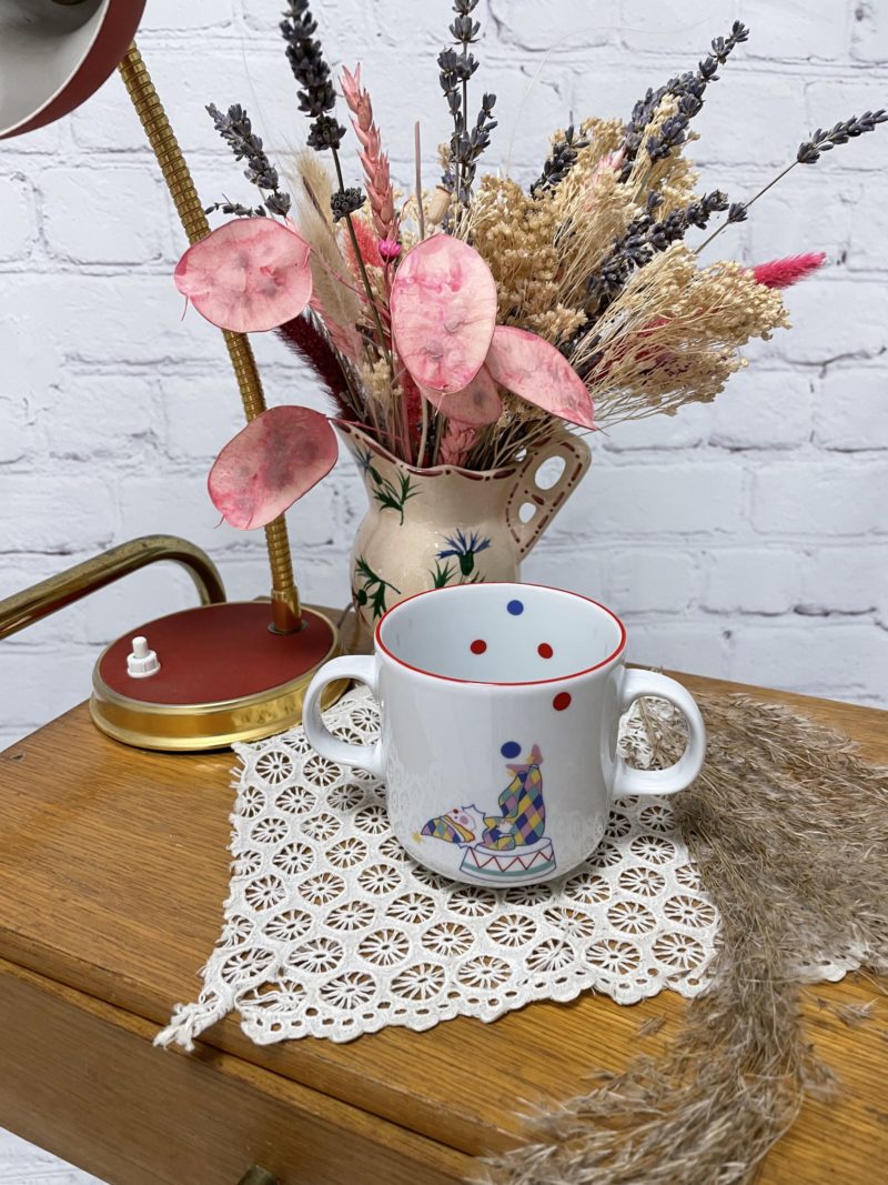 Tasse guy degrenne circus en porcelaine