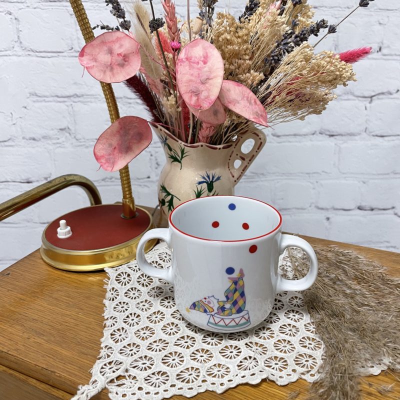 Tasse guy degrenne circus en porcelaine