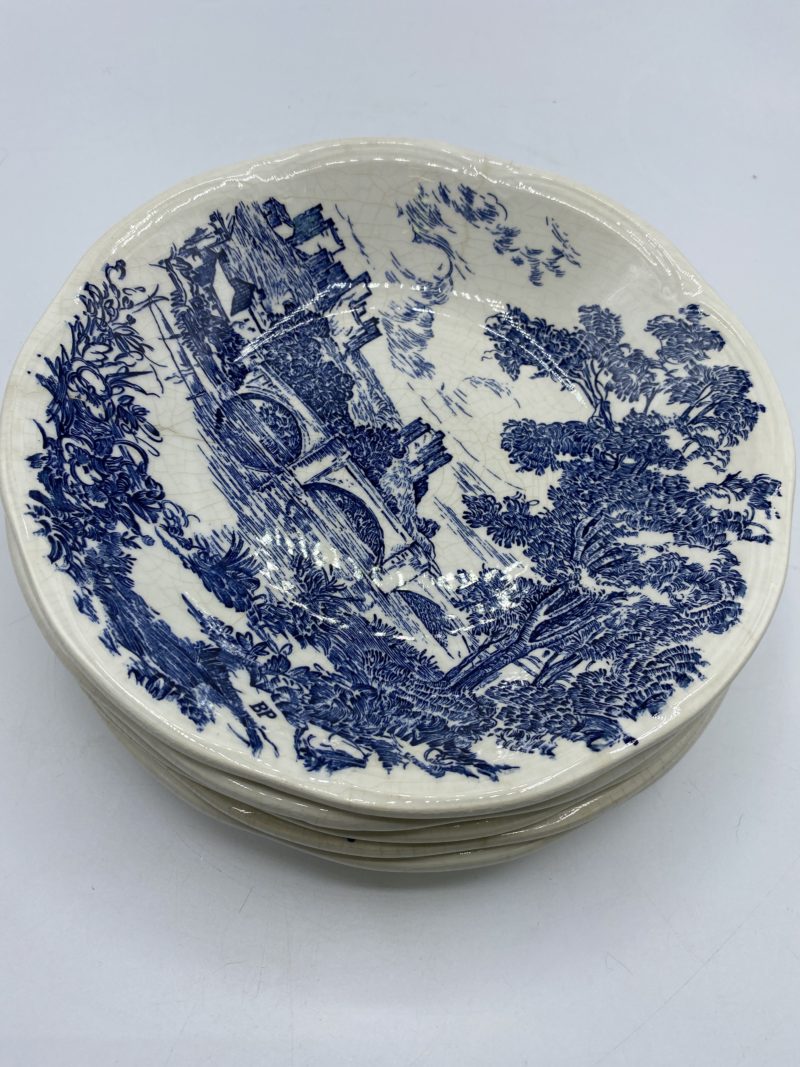 Lot 5 assiettes creuses Gien décor BP – Image 3
