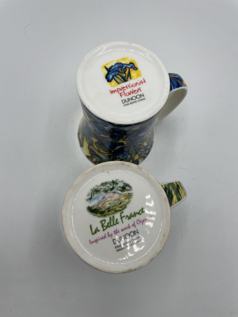 Duo mugs peinture impressionnisme Paul Cézanne porcelaine – Image 2