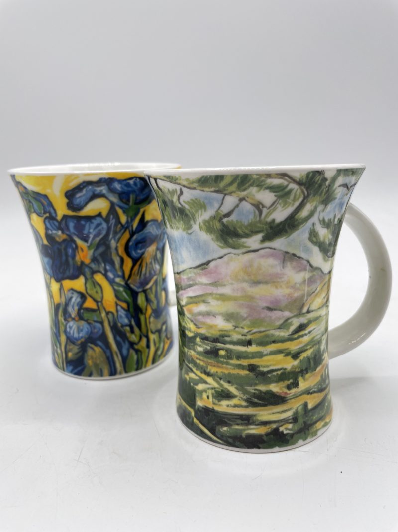 Duo mugs peinture impressionnisme Paul Cézanne porcelaine – Image 4