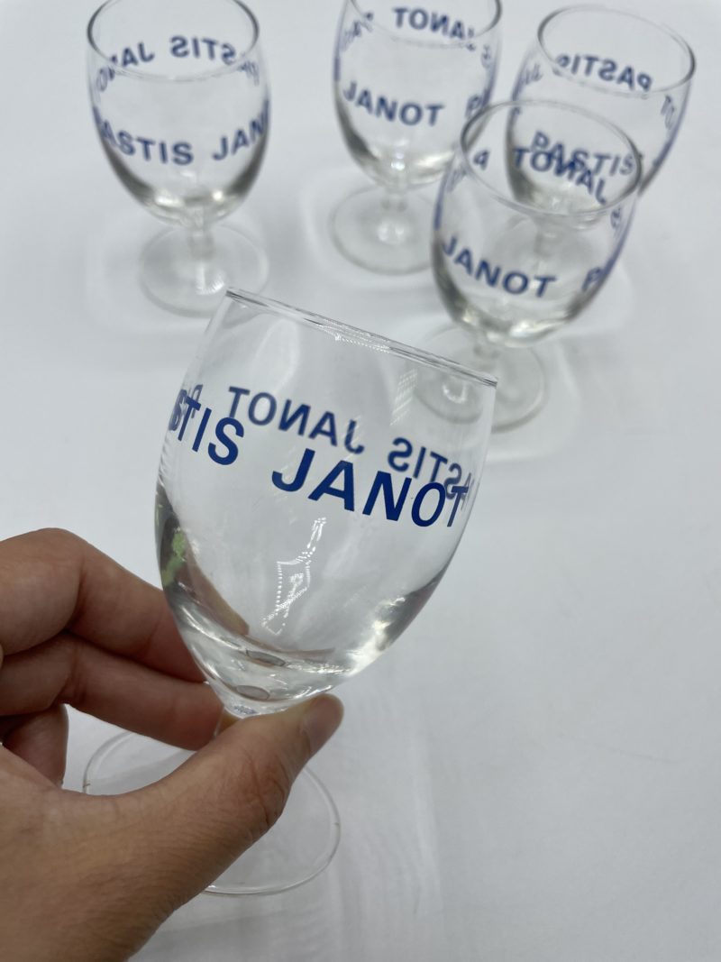 Lot de 5 verres ballon Pastis Janot – Image 2