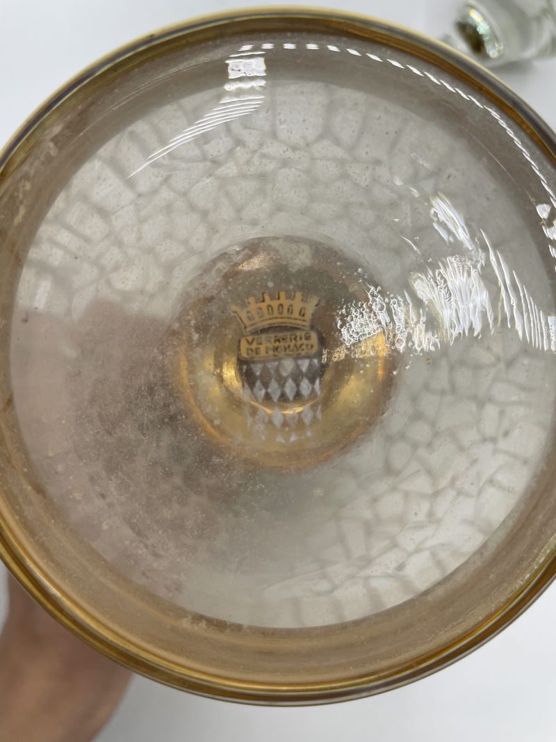 Service alcool carafe verres liqueur verrerie de Monaco – Image 11