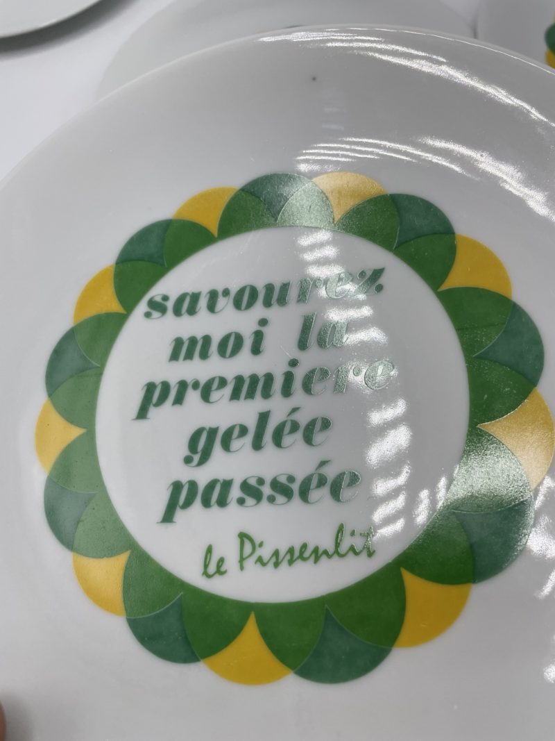 6 assiettes à salade porcelaine Champs Élysées Paris – Image 7