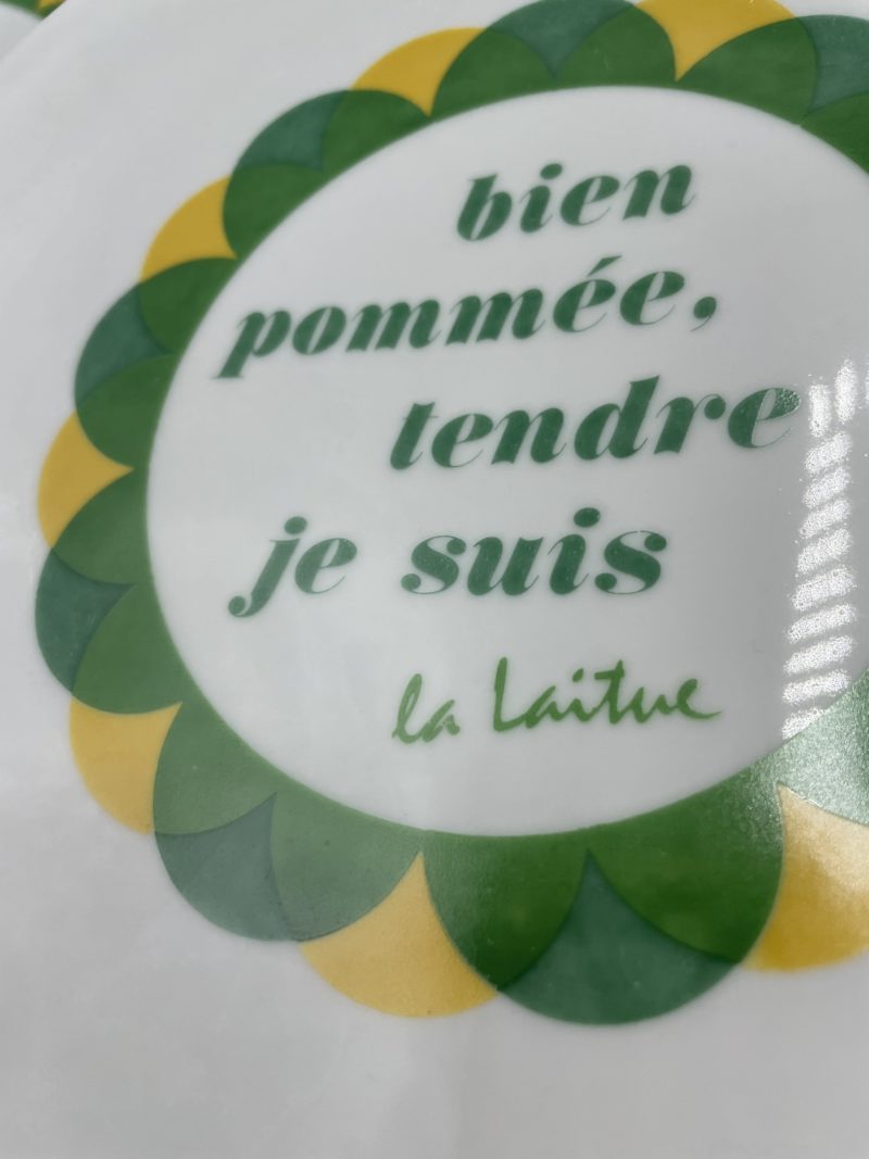 6 assiettes à salade porcelaine Champs Élysées Paris – Image 4