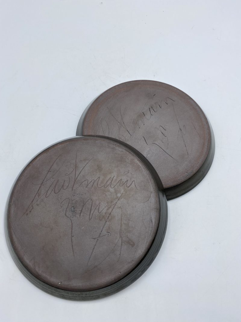 Duo assiettes céramique grès noir – Image 4