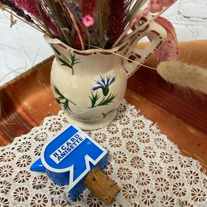 Bec verseur Ricard Anisette vintage bleu