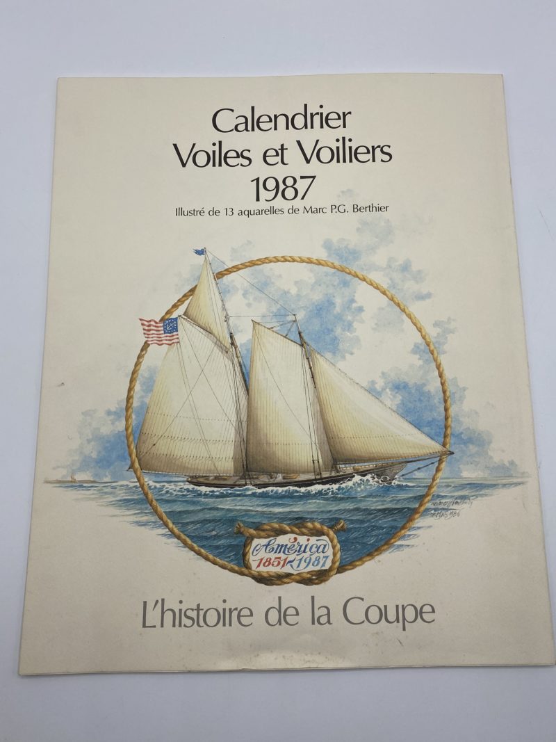 Calendrier vintage Voiles et Voiliers 1987 – Image 3
