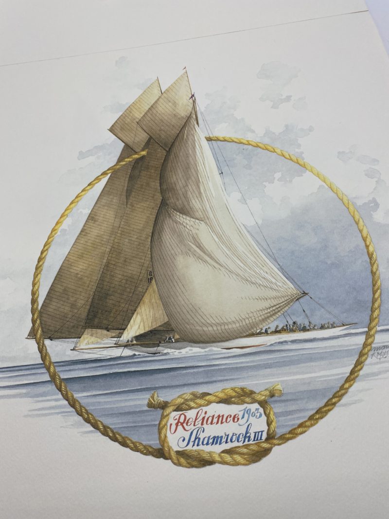 Calendrier vintage Voiles et Voiliers 1987 – Image 2