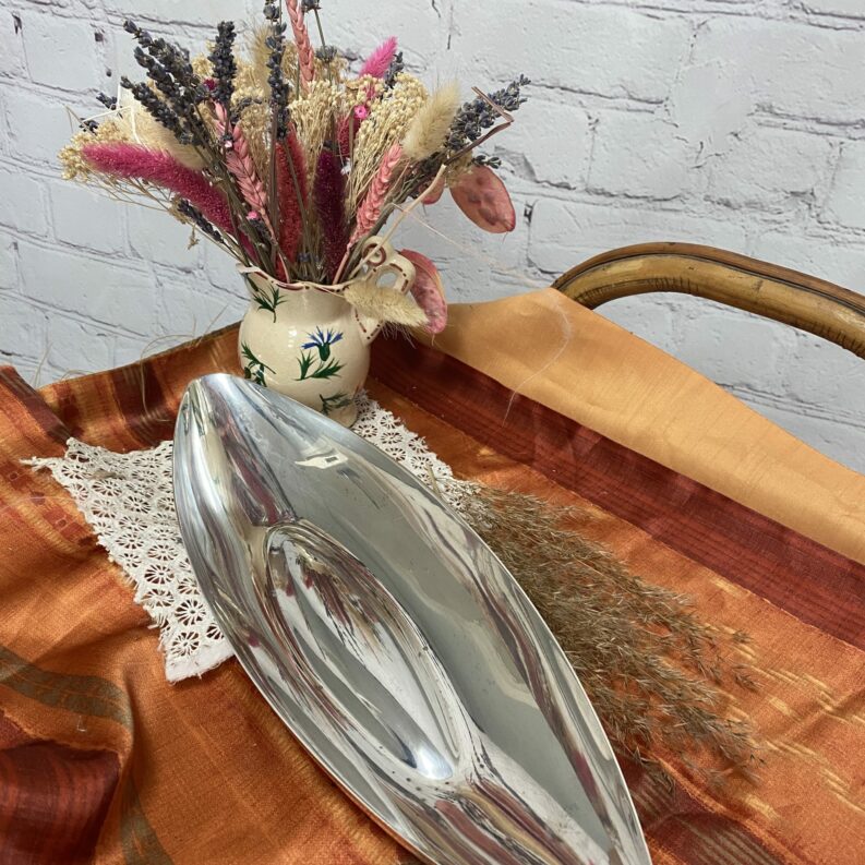 Coupe métal argenté Lino Sabattini Christofle collection Gallia