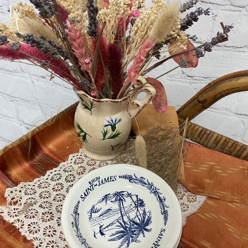 Duo coupelles faïence Gien Rhum Saint Jmaes