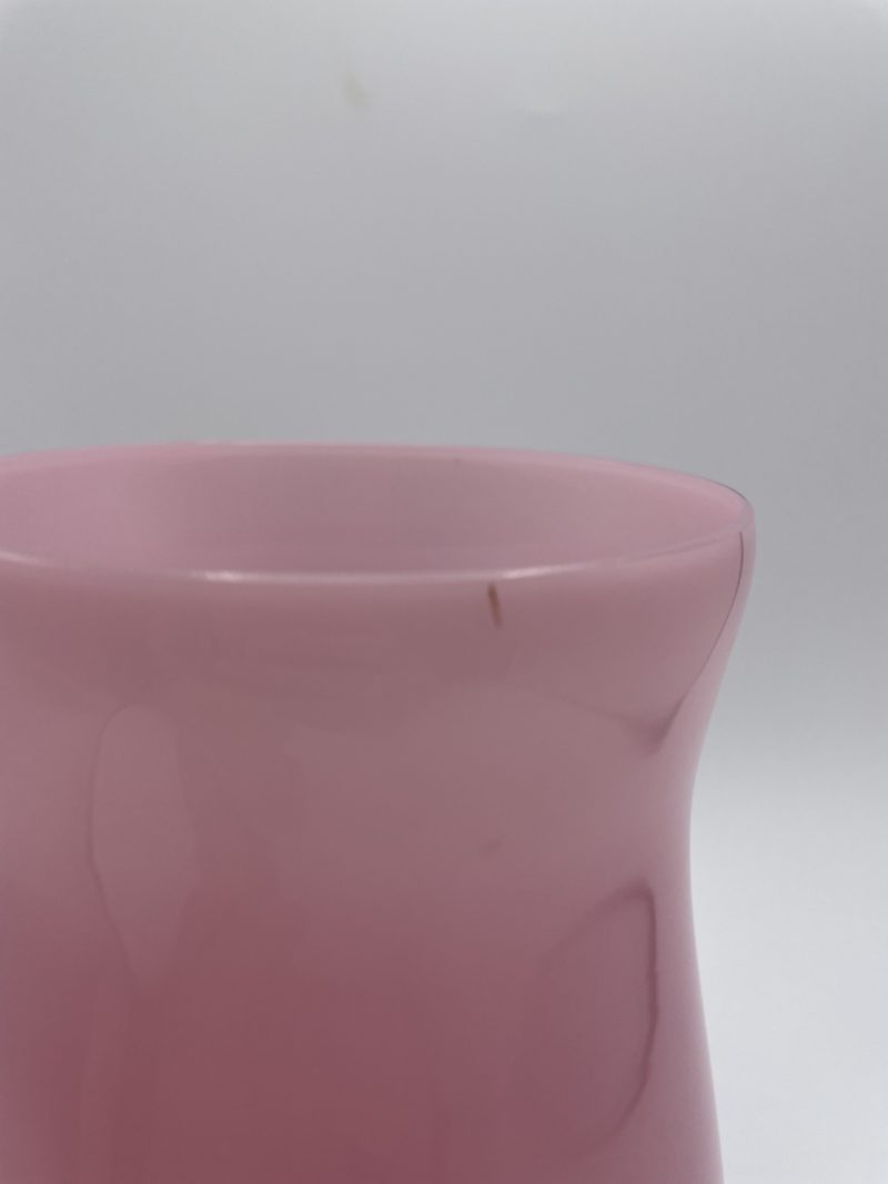 Grand vase en opaline rose – Image 4