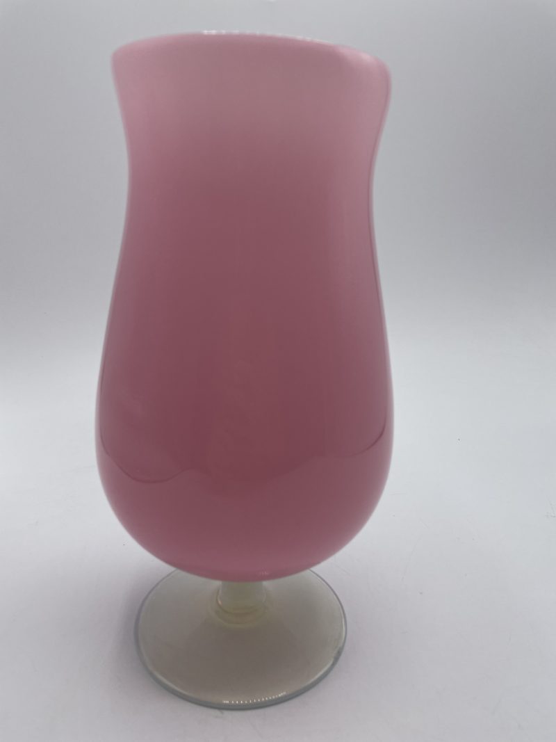 Grand vase en opaline rose – Image 2