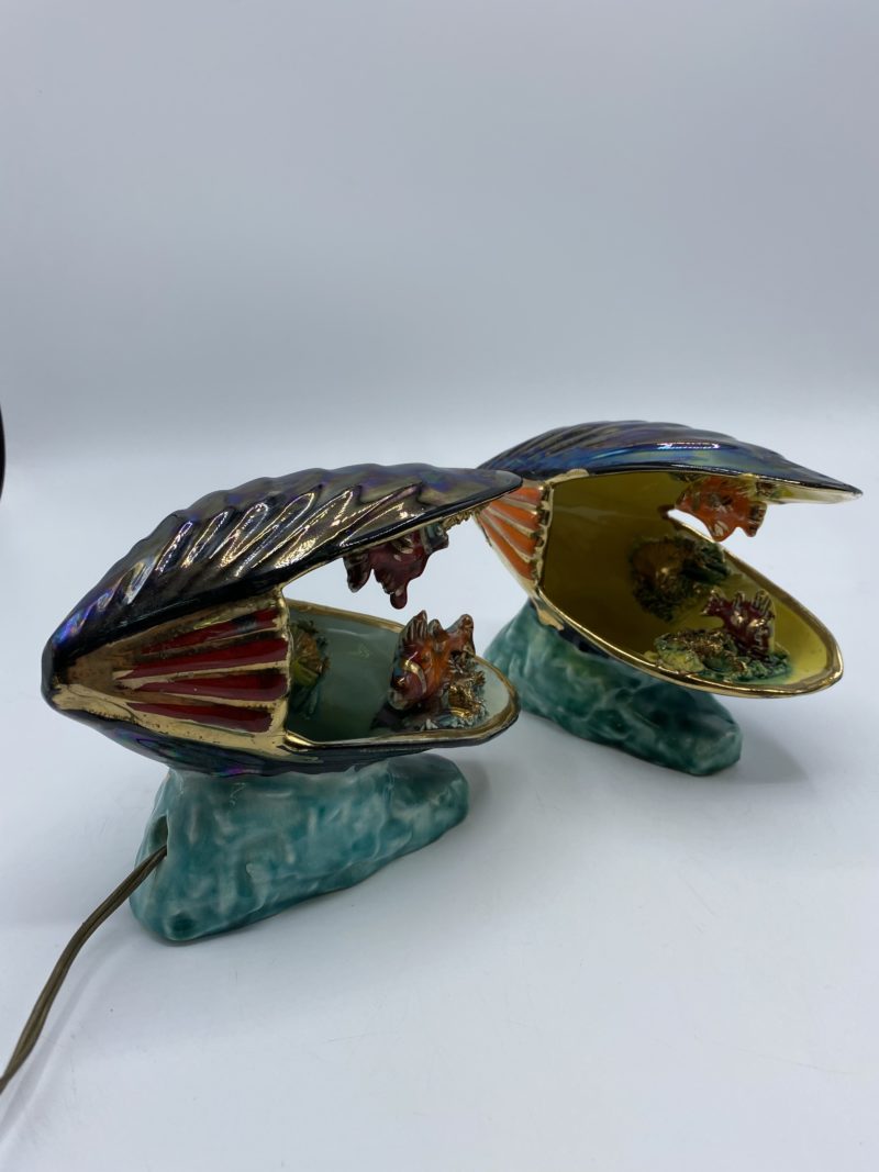Duo petites lampes coquillages Vallauris – Image 6