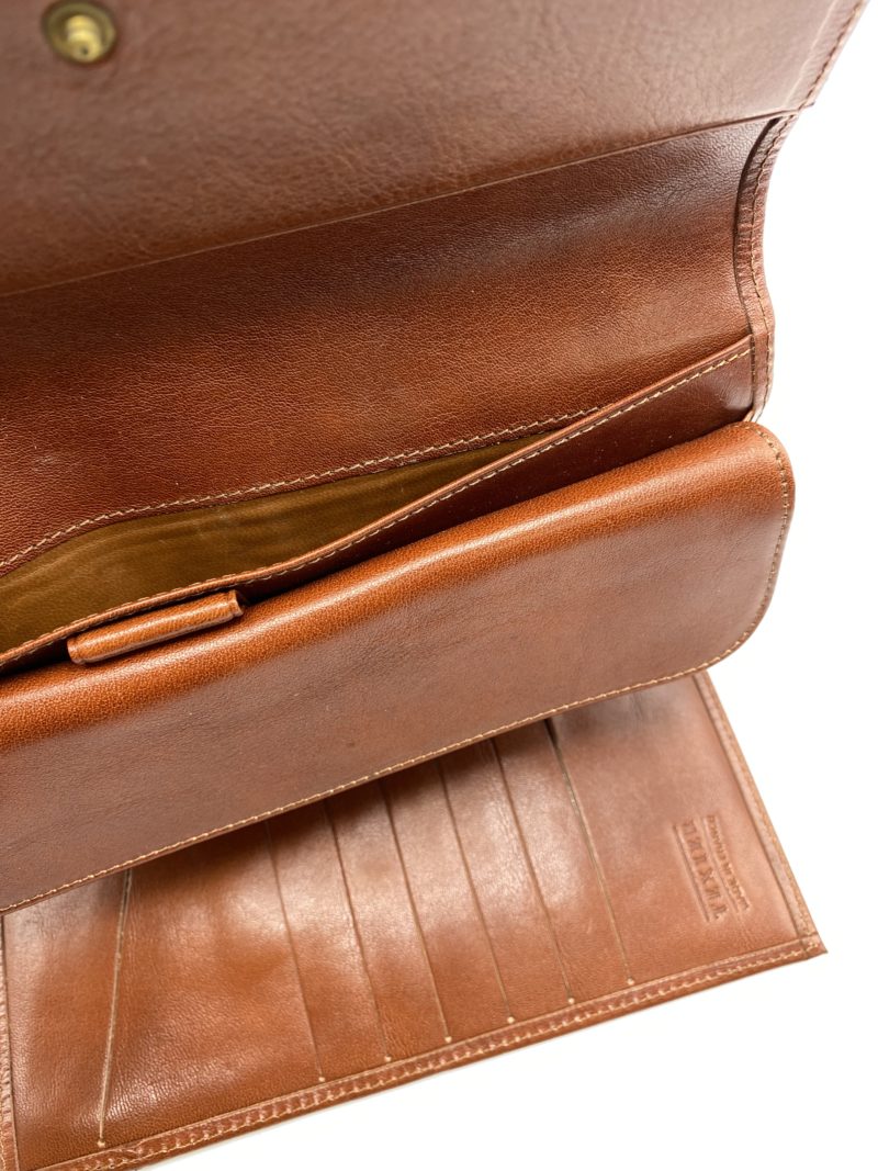 Portefeuille Texier cuir lisse cognac – Image 6
