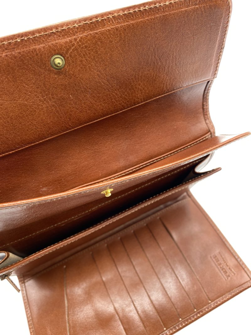 Portefeuille Texier cuir lisse cognac – Image 4