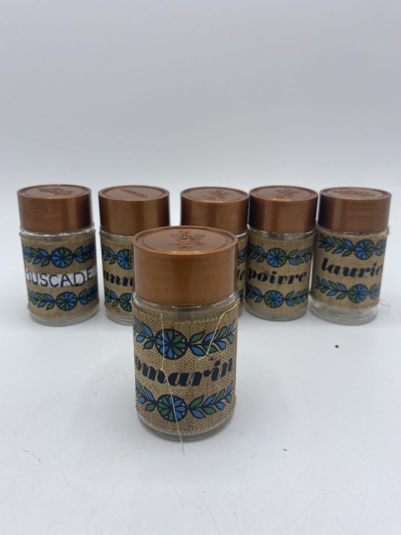Lot de 6 petits pots à épices en verre vintage Nestlé – Image 8