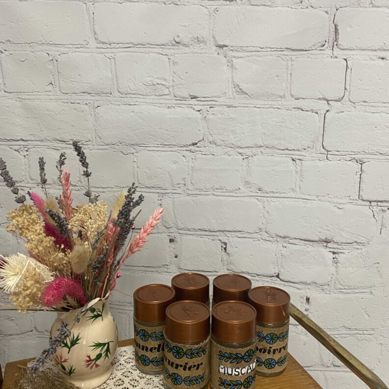 pot epices vintage nestle jute