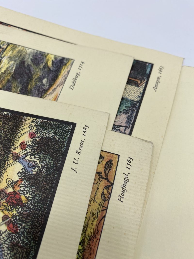 Lot de 13 reproductions gravure cartes et paysages villes et villages 1563 – Image 6