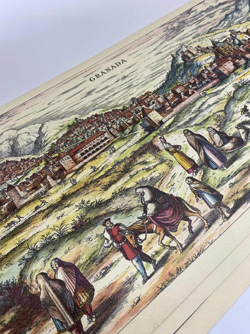 Lot de 13 reproductions gravure cartes et paysages villes et villages 1563 – Image 3