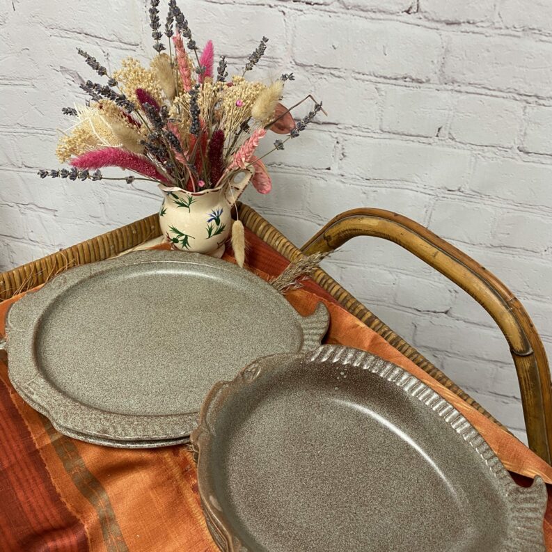 Service assiettes et plats à poisson céramique