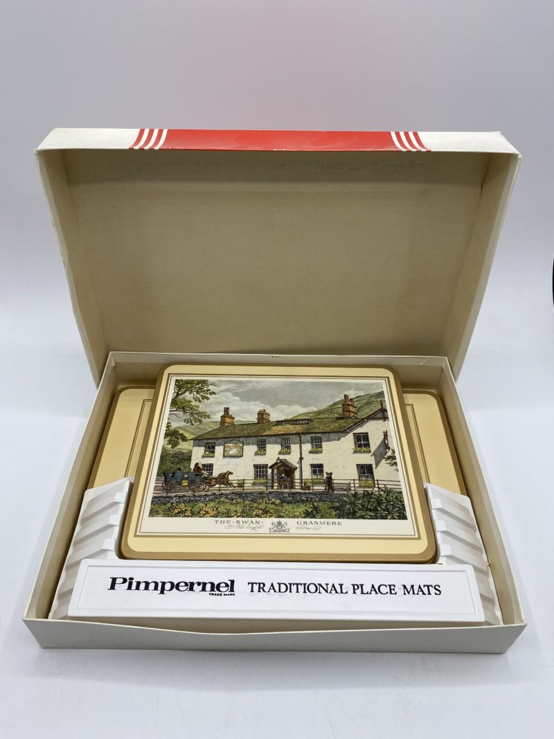 Lot de 8 sets de table vintage Pimpernel Old English Inns – Image 6