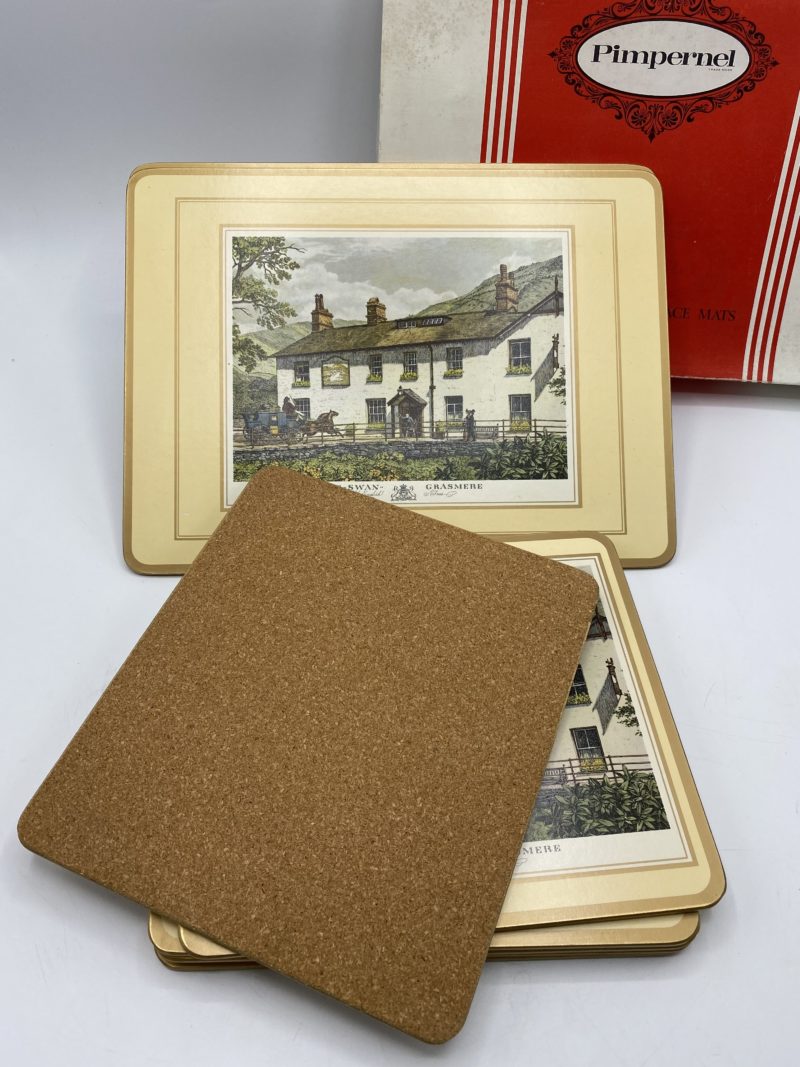 Lot de 8 sets de table vintage Pimpernel Old English Inns – Image 5