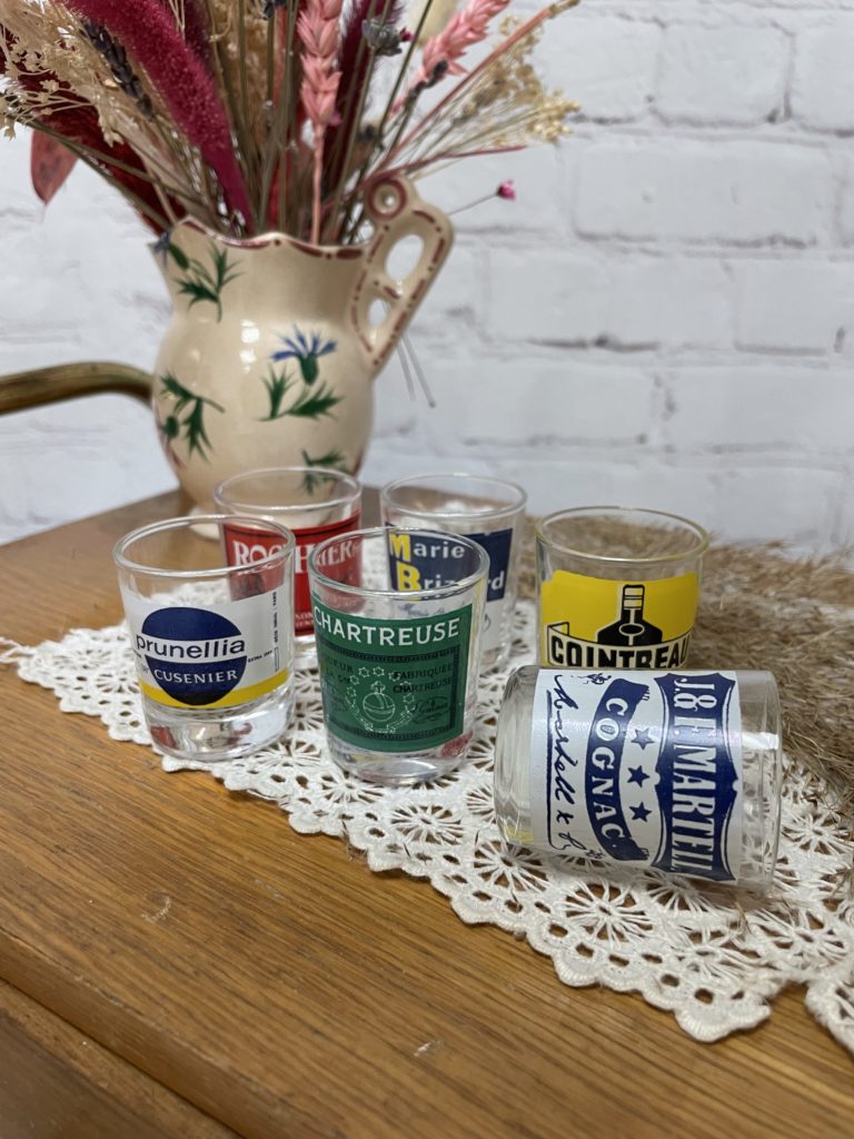 Lot De 6 Verres à Shot Aguacana - Verres à Liqueur Publicitaire - Occasion