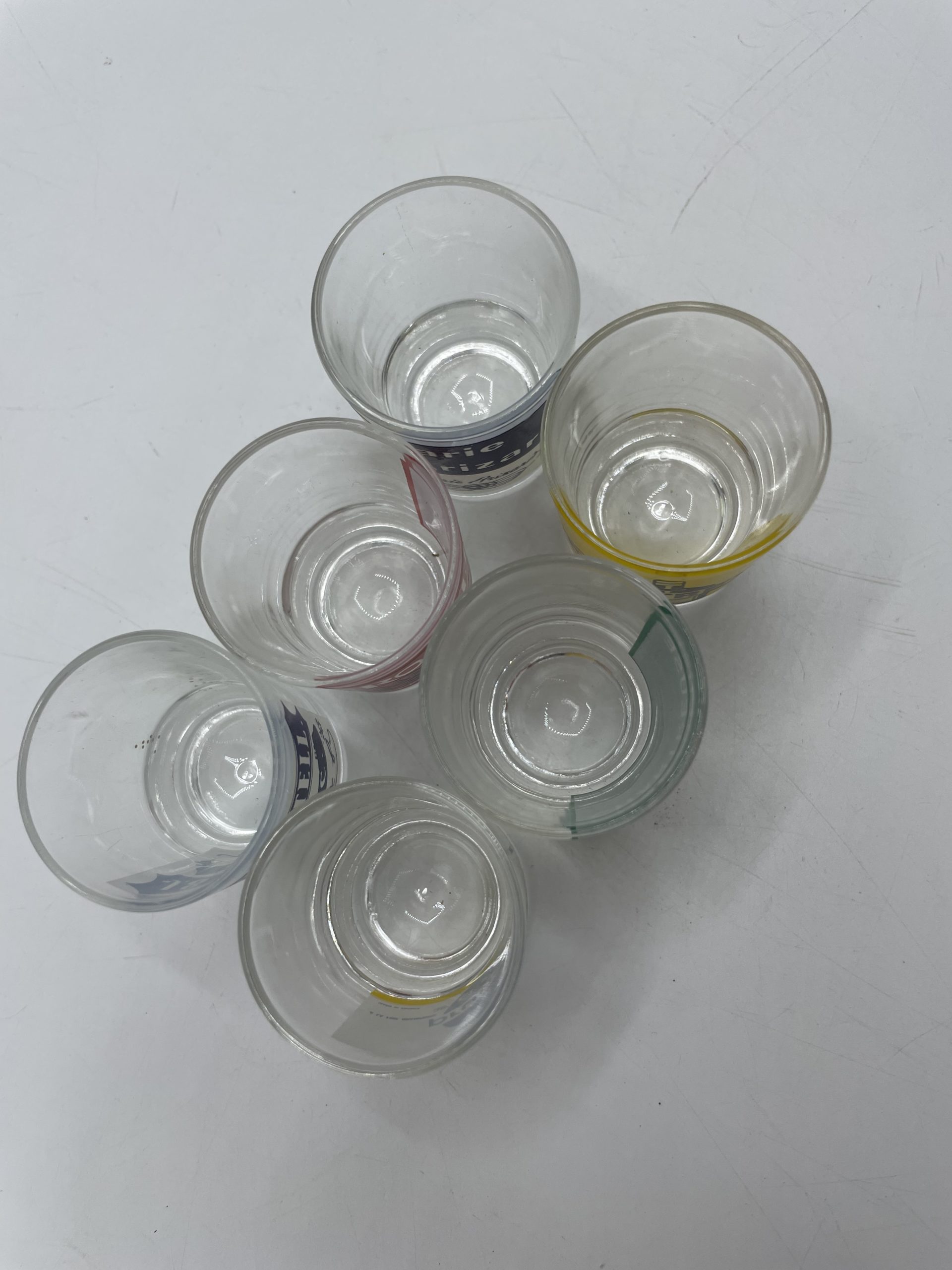 Lot 6 verres shooters produits dérivés publicités – Image 2