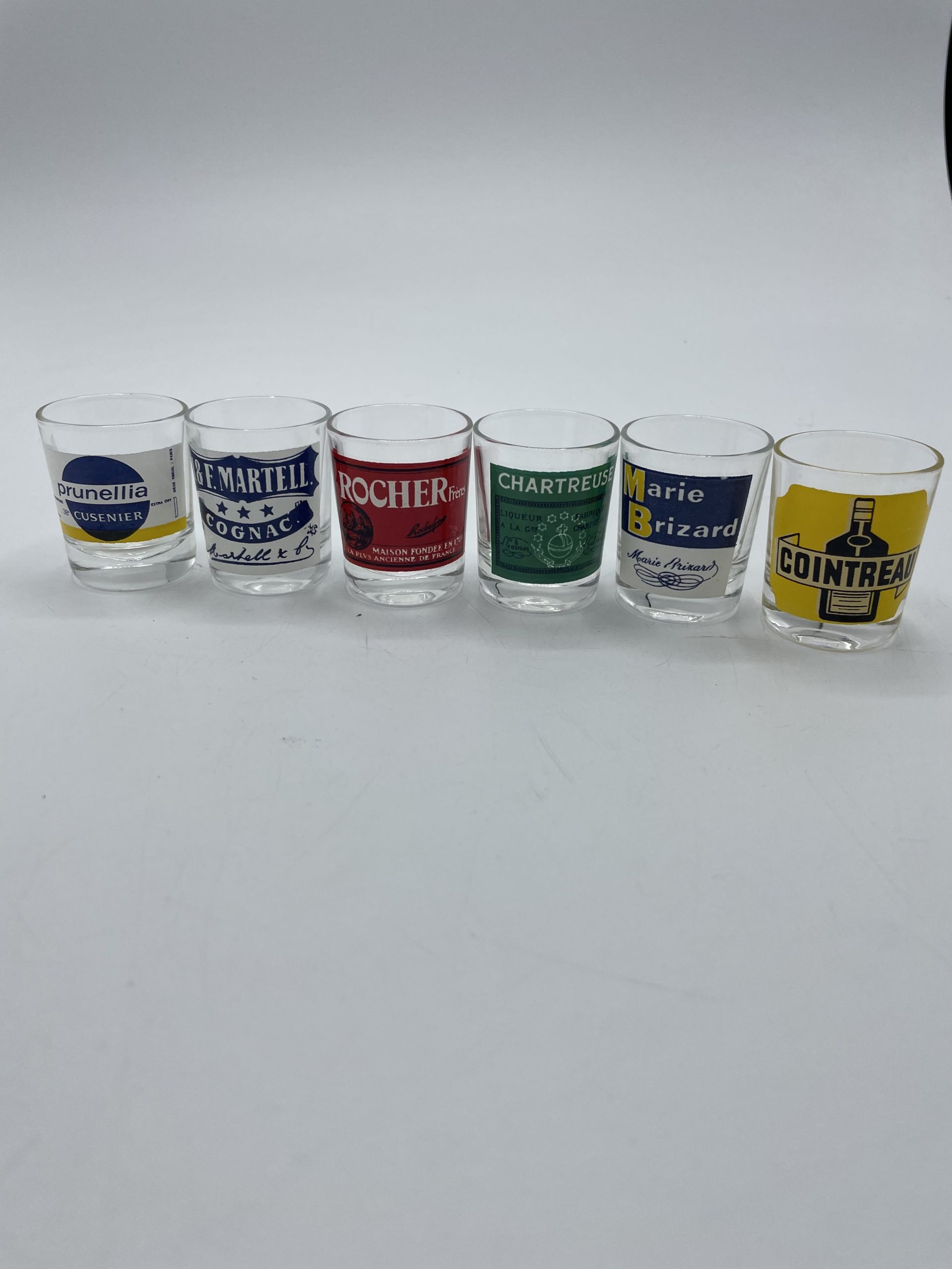 Lot 6 verres shooters produits dérivés publicités – Image 5