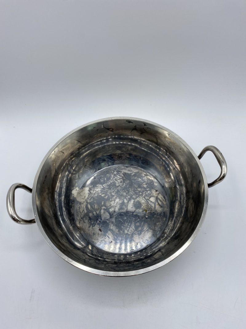 Soupière vintage métal argenté poinçon La Fresnaie – Image 4
