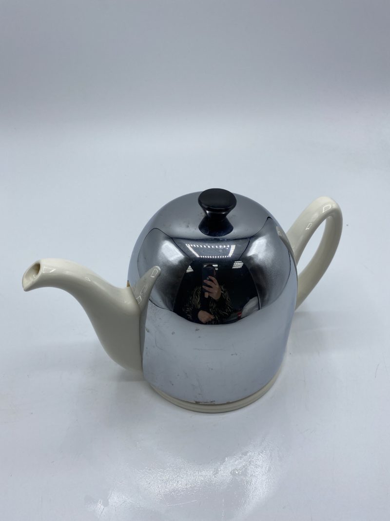 Théière vintage Villeroy & Boch Salam Thé 57 faïence et inox