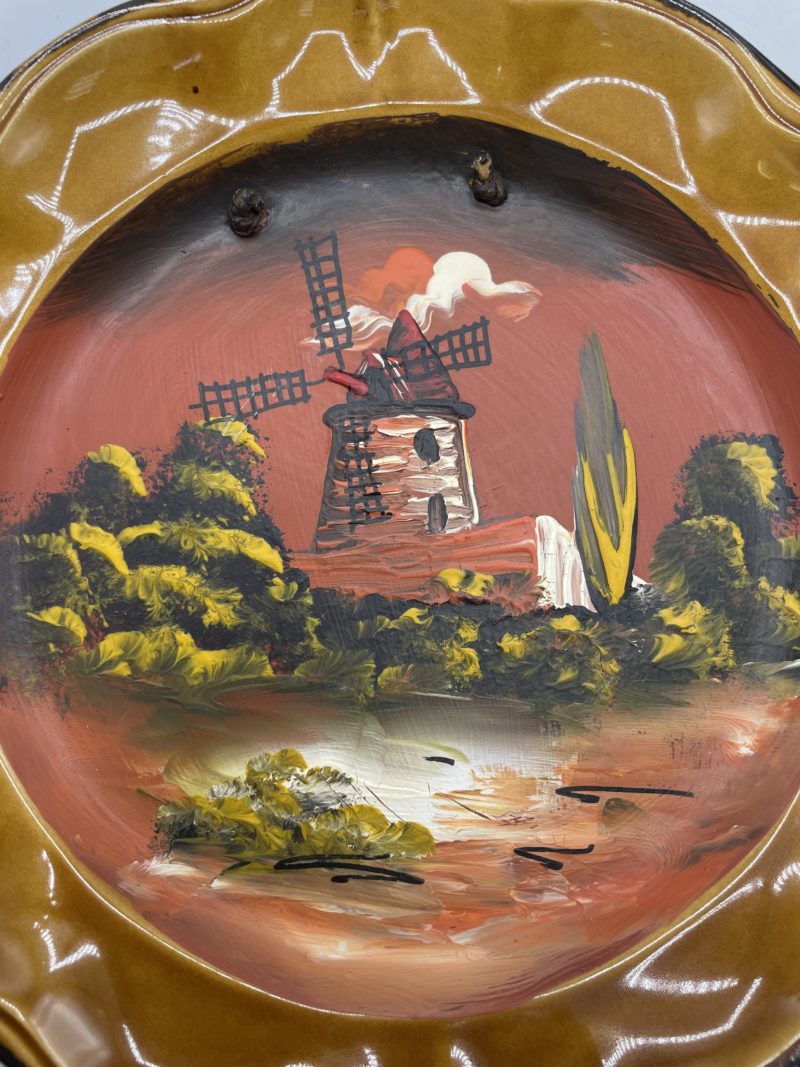 Duo assiettes décoratives peintes ADP faïence – Image 5