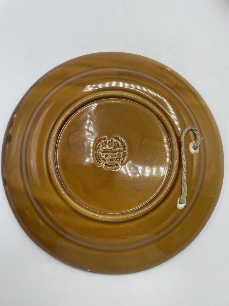 Duo assiettes décoratives peintes ADP faïence – Image 6