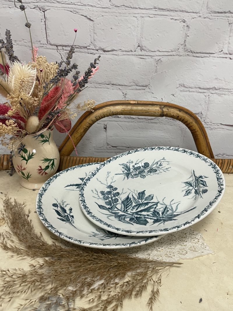 2 assiettes vintage badonviller mures (10)