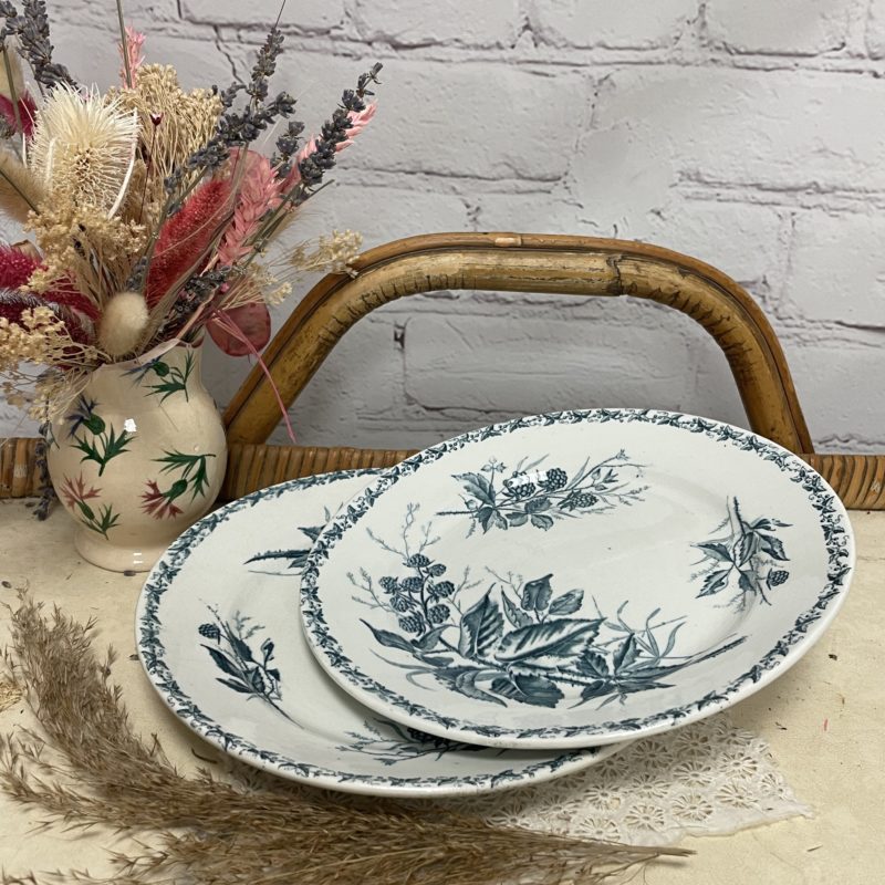 2 assiettes vintage badonviller mures (10)