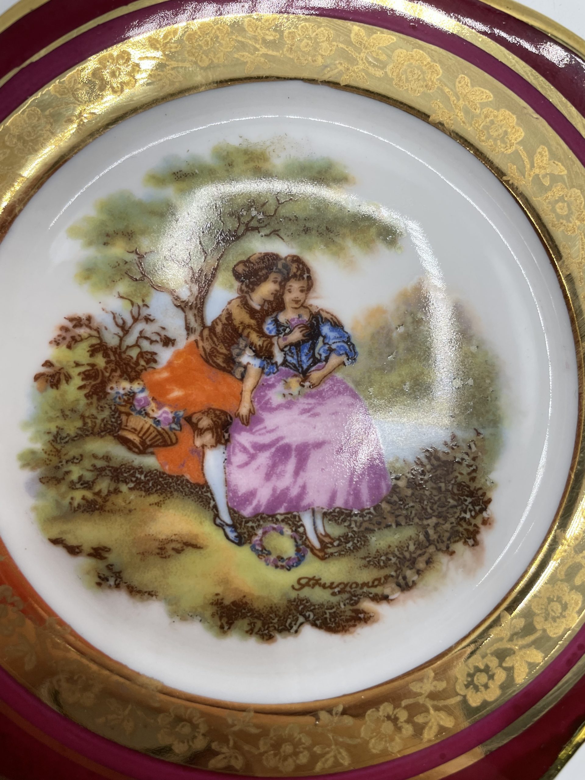 Duo petites coupelles assiettes miniatures porcelaine Limoges – Image 4
