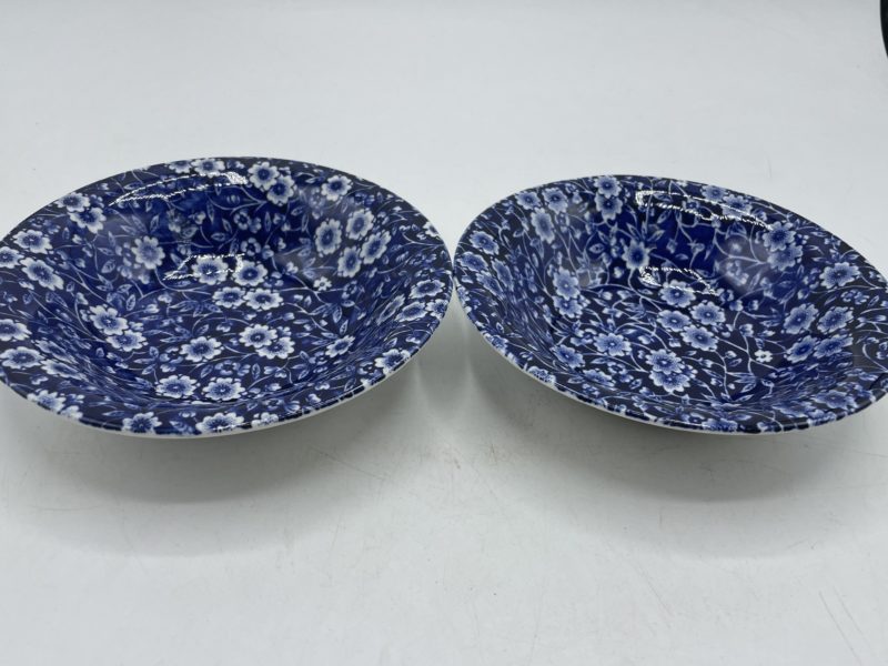 Duo coupelles faïence anglaise Calico Burleigh – Image 2