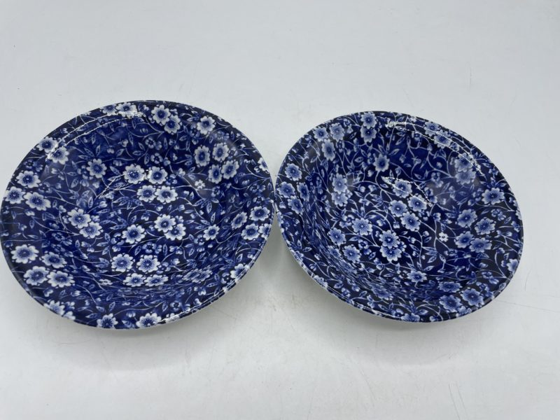 Duo coupelles faïence anglaise Calico Burleigh – Image 3