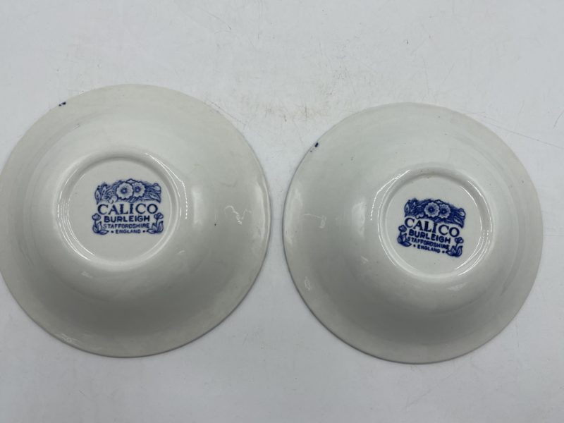 Duo coupelles faïence anglaise Calico Burleigh – Image 9