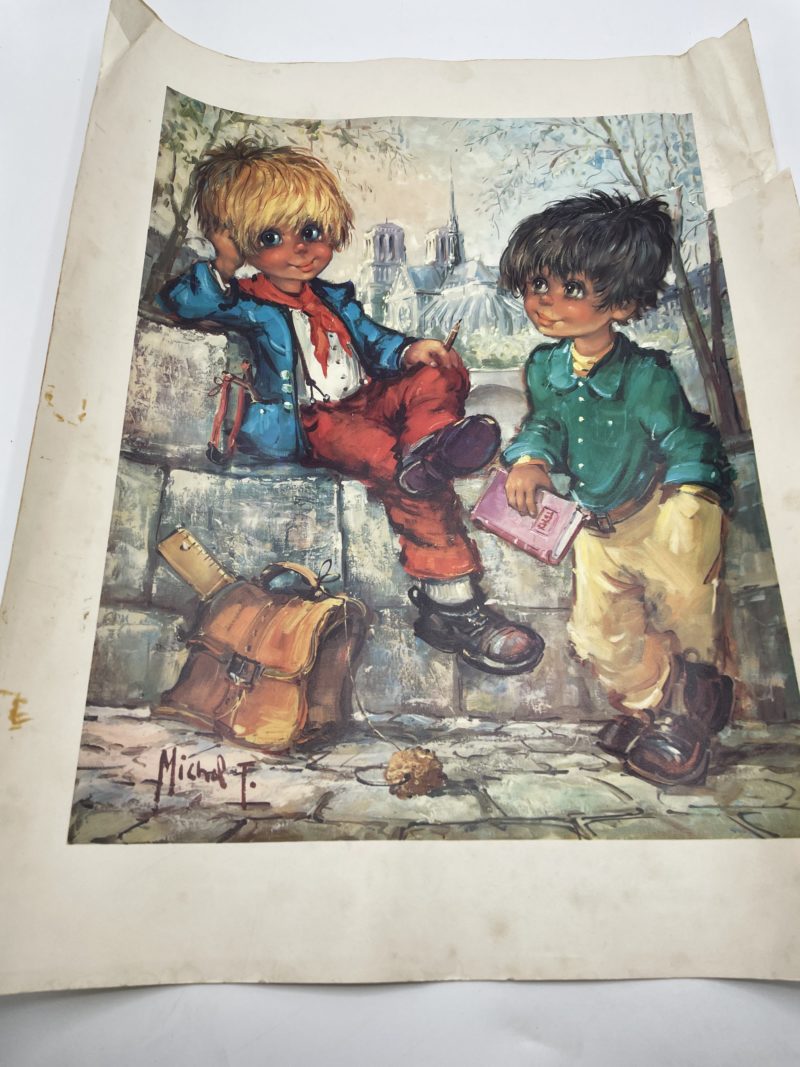 Reproductions tableau Poulbot Michel Thomas – Image 3