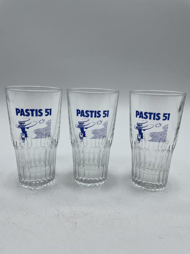 Lot De 3 Verres A Pastis 51 - verre-et-carafe