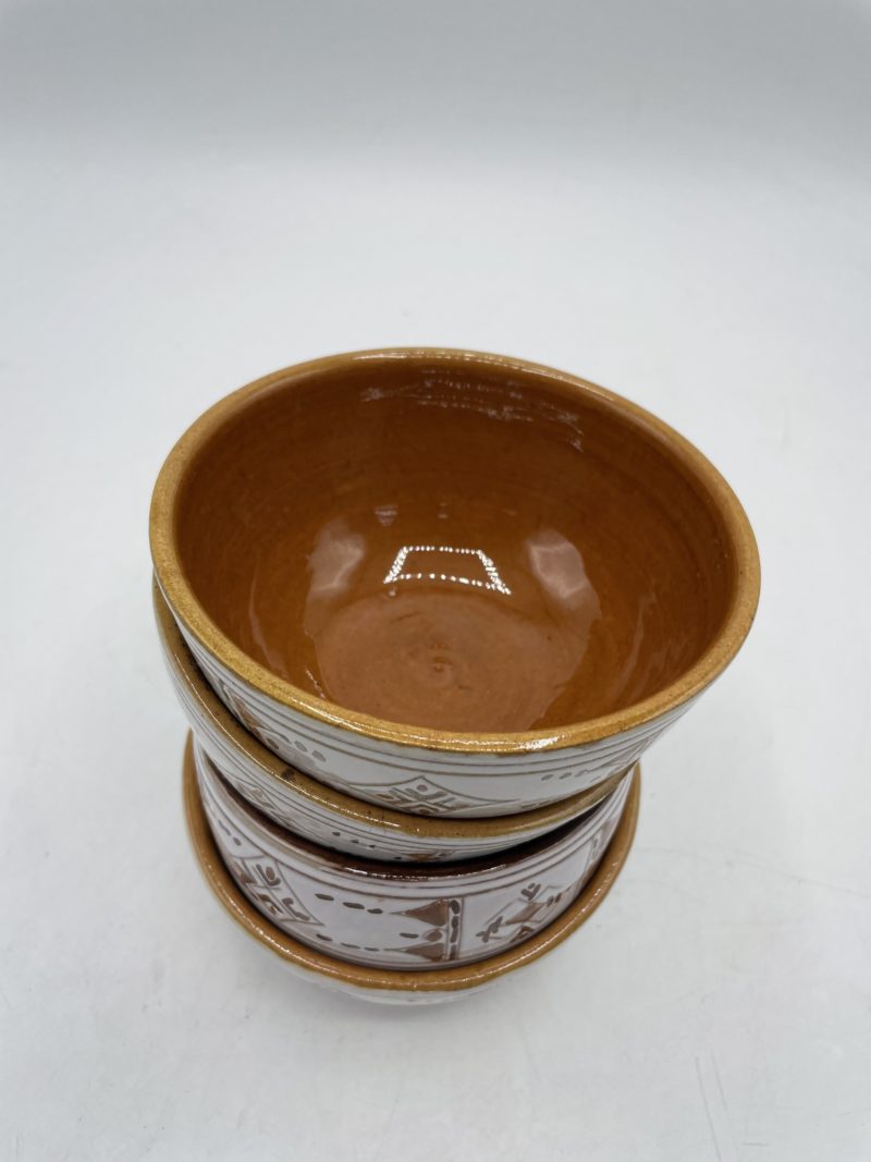 Lot de 4 bols terre cuite vernissée – Image 4