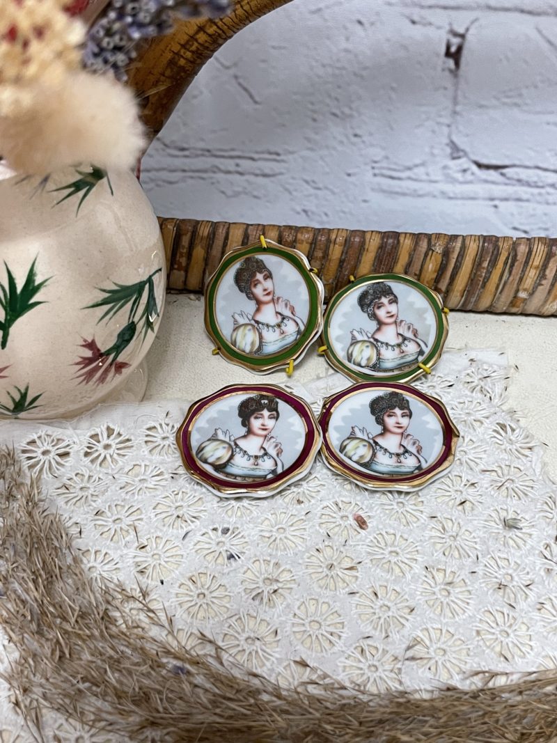 4 mini assiettes porcelaine limoges (1)