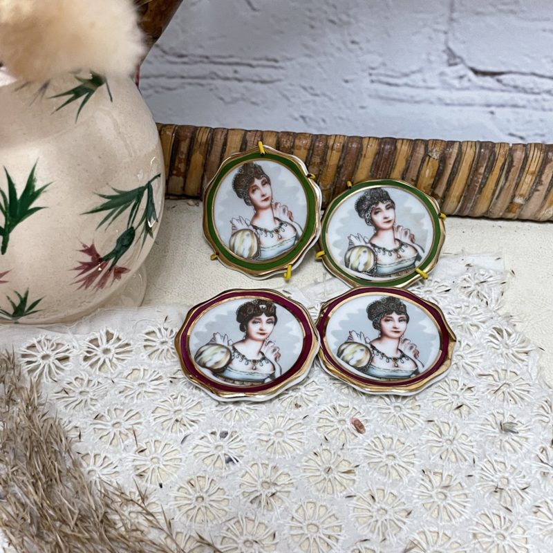 4 mini assiettes porcelaine limoges (1)