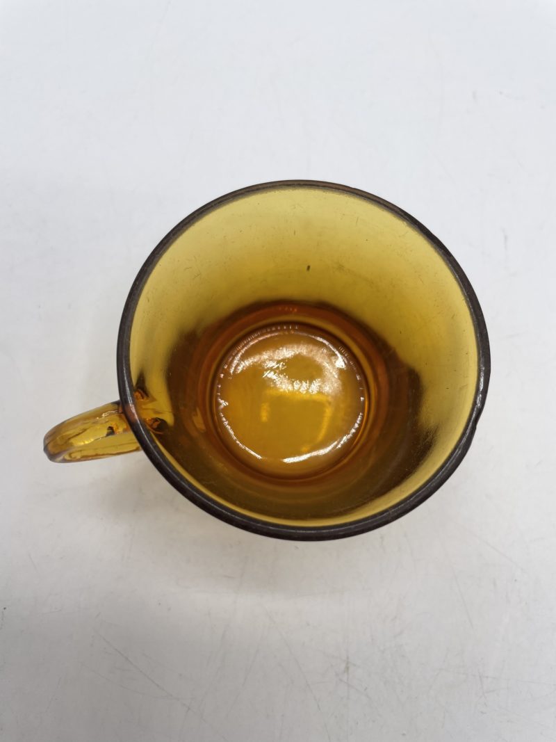 Lot 4 tasses à café vintage Duralex verre ambre – Image 5